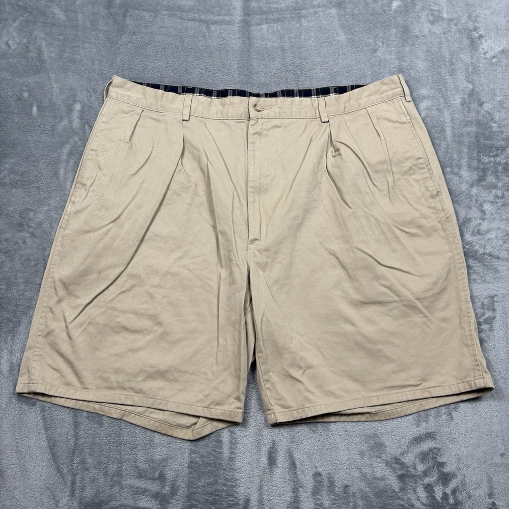 Polo Ralph Lauren Mens 40 Khaki Pleated Classic Golf Shorts Made in USA 90s